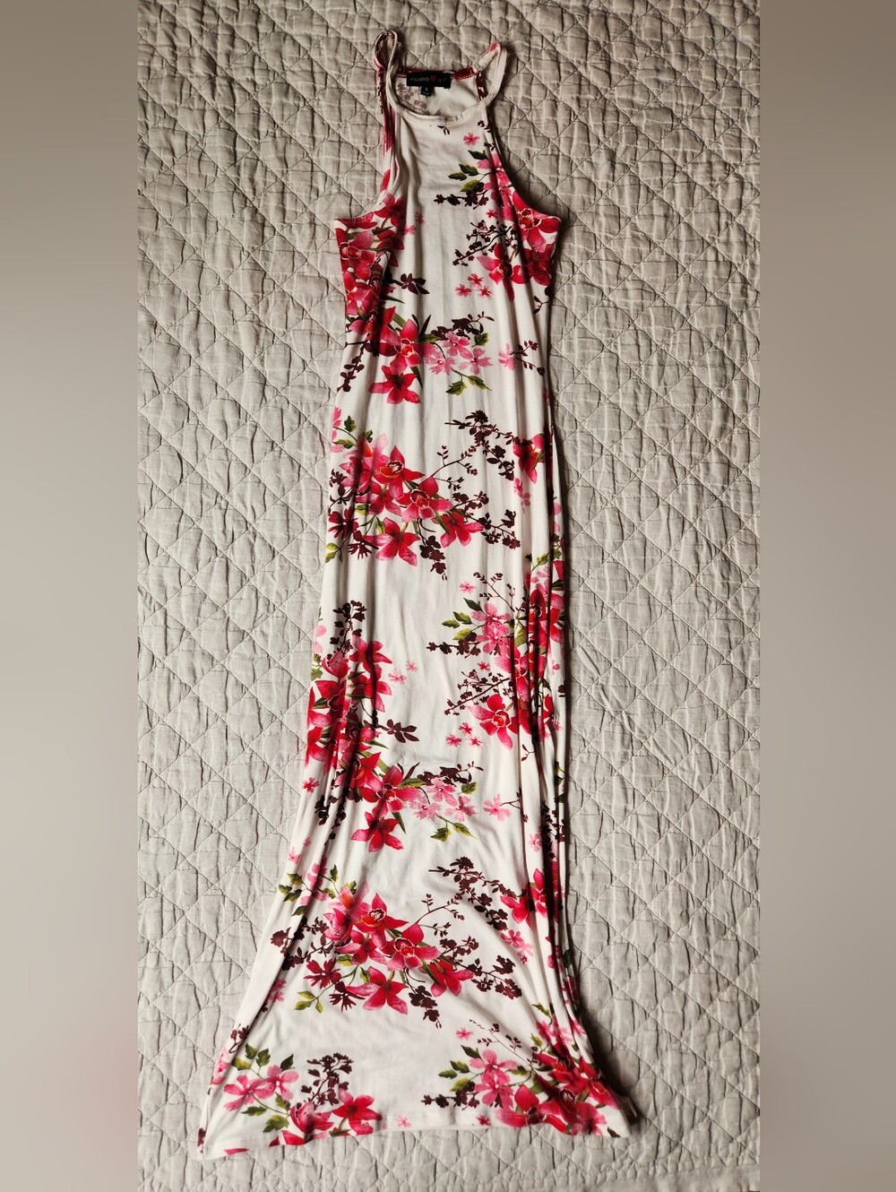 Absolutely White Top with Pink & Red Heart Accent